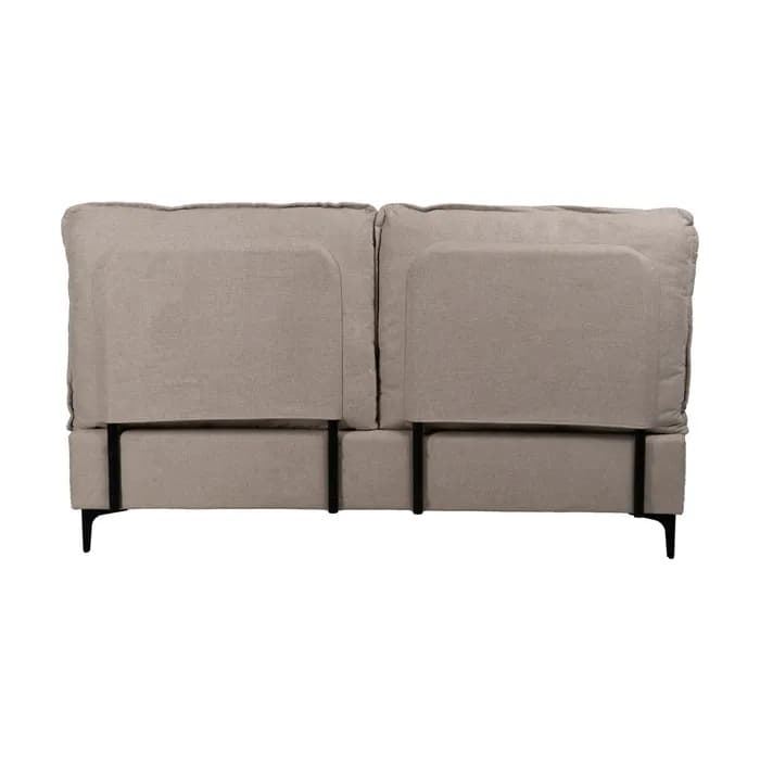 Cama beige tejido dormitorio 163 x 215 x 93 cm - Imagen 5