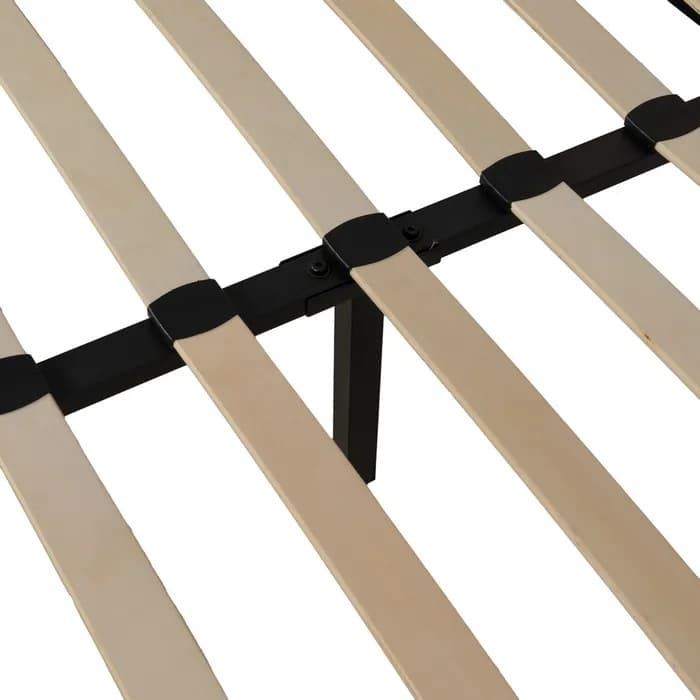 Cama beige tejido dormitorio 163 x 215 x 93 cm - Imagen 7