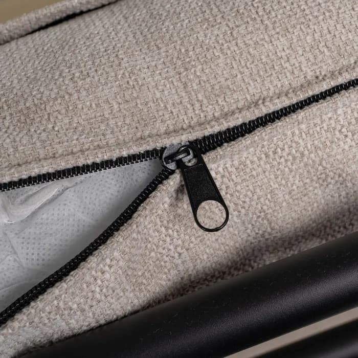 Cama beige tejido dormitorio 163 x 215 x 93 cm - Imagen 10