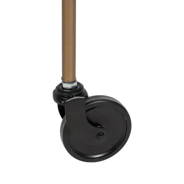 Camarera ruedas oro metal-cristal 61 x 40 x 70 cm - Imagen 6