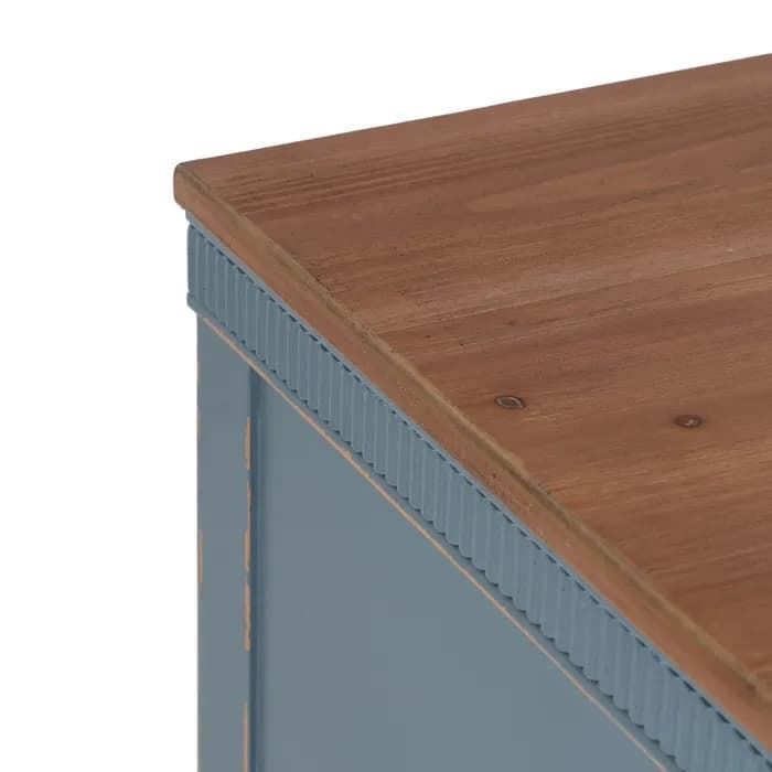 Cómoda azul madera 115x45x90 cm - Imagen 3