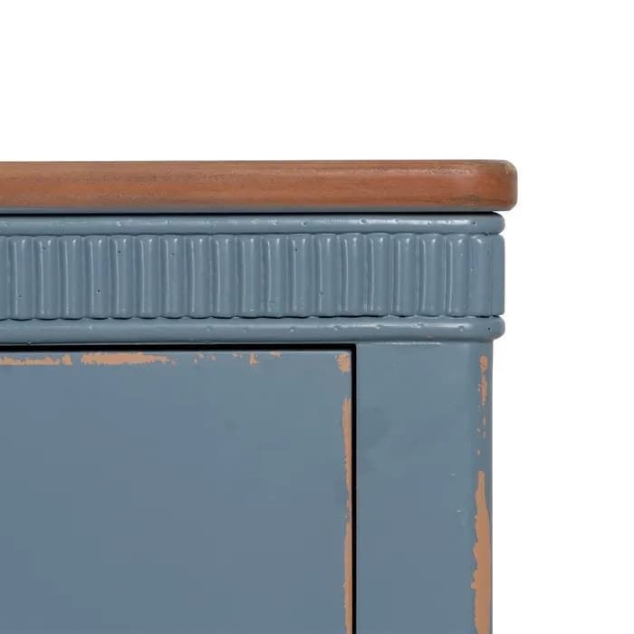 Cómoda azul madera 115x45x90 cm - Imagen 4