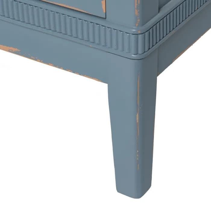 Cómoda azul madera 115x45x90 cm - Imagen 8
