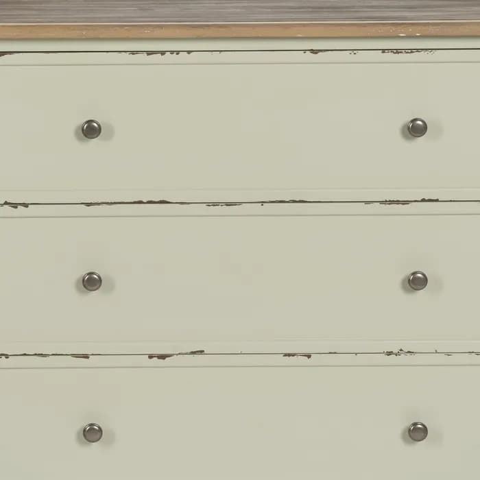 Cómoda beige madera 90x42x85 cm - Imagen 5