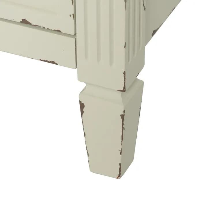 Cómoda beige madera 90x42x85 cm - Imagen 7