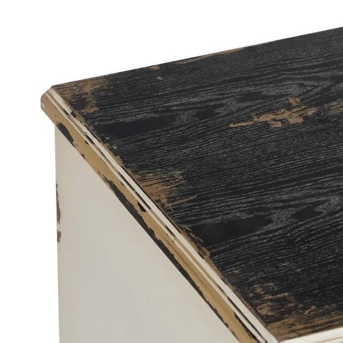 Cómoda blanco rozado madera 105x50x87.50 cm - Imagen 3
