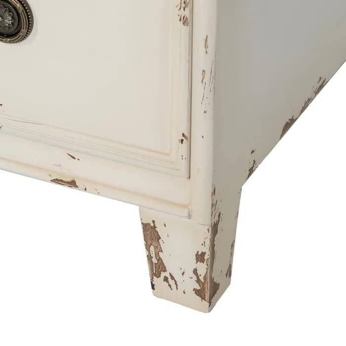 Cómoda blanco rozado madera 105x50x87.50 cm - Imagen 8