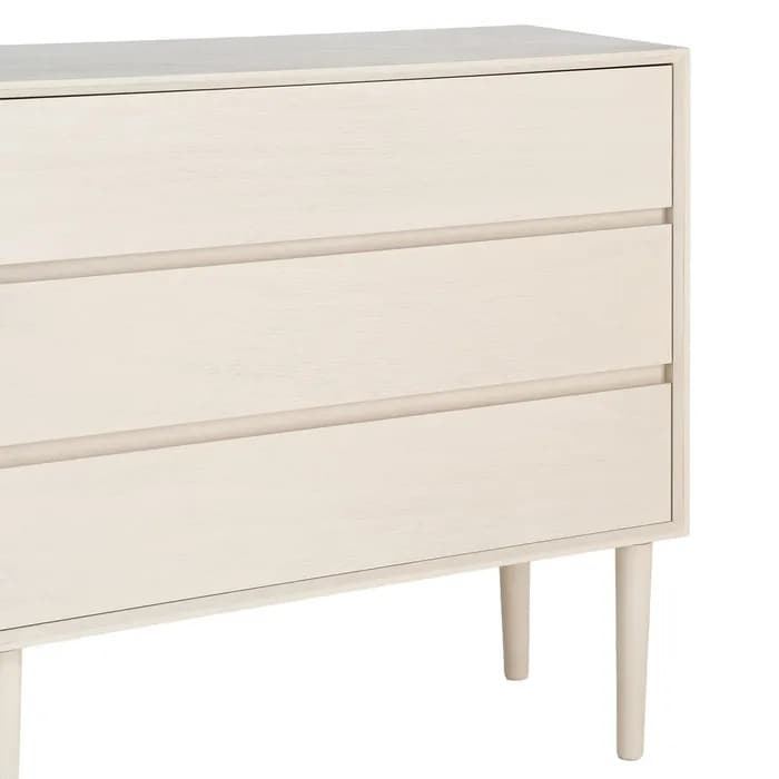 Cómoda crema DM dormitorio 75 x 35 x 75 cm - Imagen 3