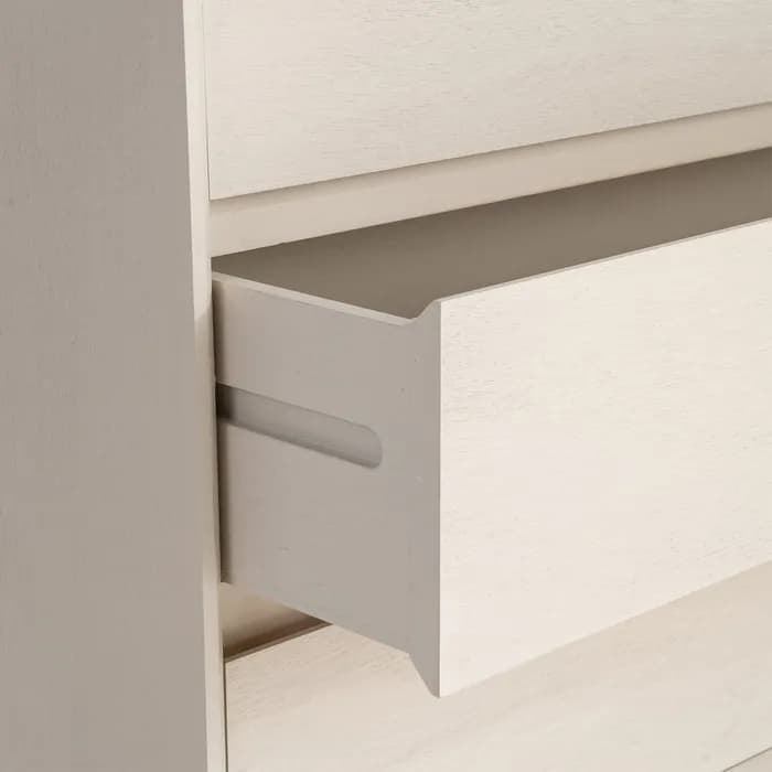 Cómoda crema DM dormitorio 75 x 35 x 75 cm - Imagen 4