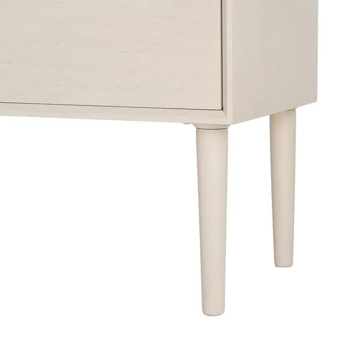 Cómoda crema DM dormitorio 75 x 35 x 75 cm - Imagen 5