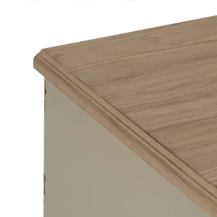 Cómoda crema madera 80x38x73 cm - Imagen 3