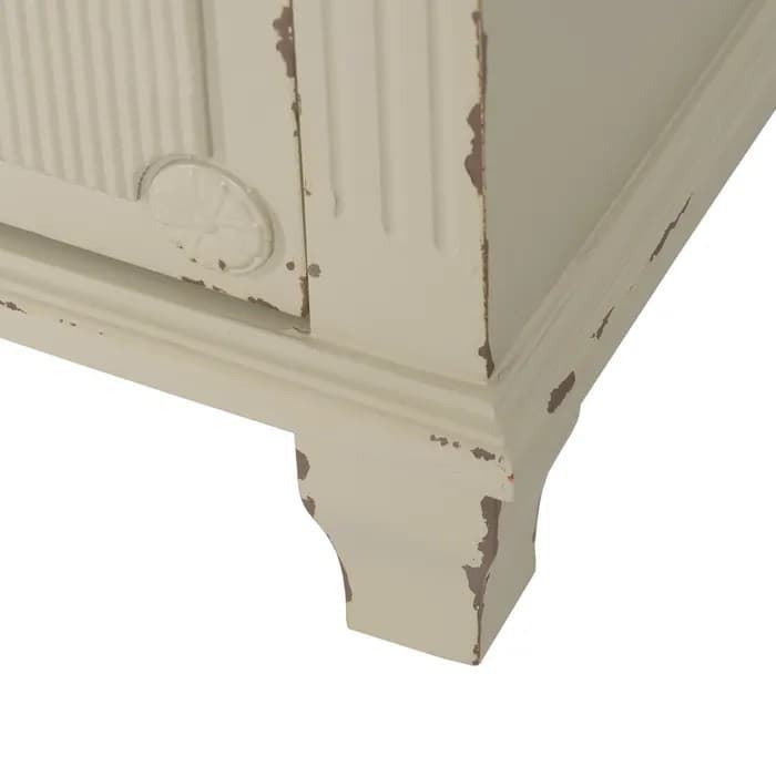 Cómoda crema madera 80x38x73 cm - Imagen 7