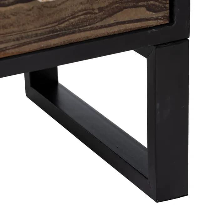 Cómoda marrón oscuro 80x35x80 cm - Imagen 5