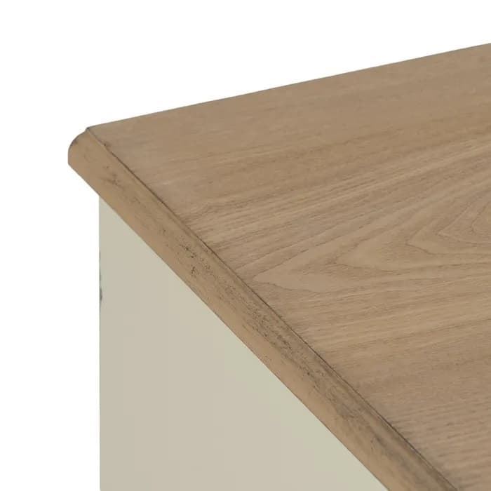 Cómoda natural-crema madera 100x45x80 cm - Imagen 3