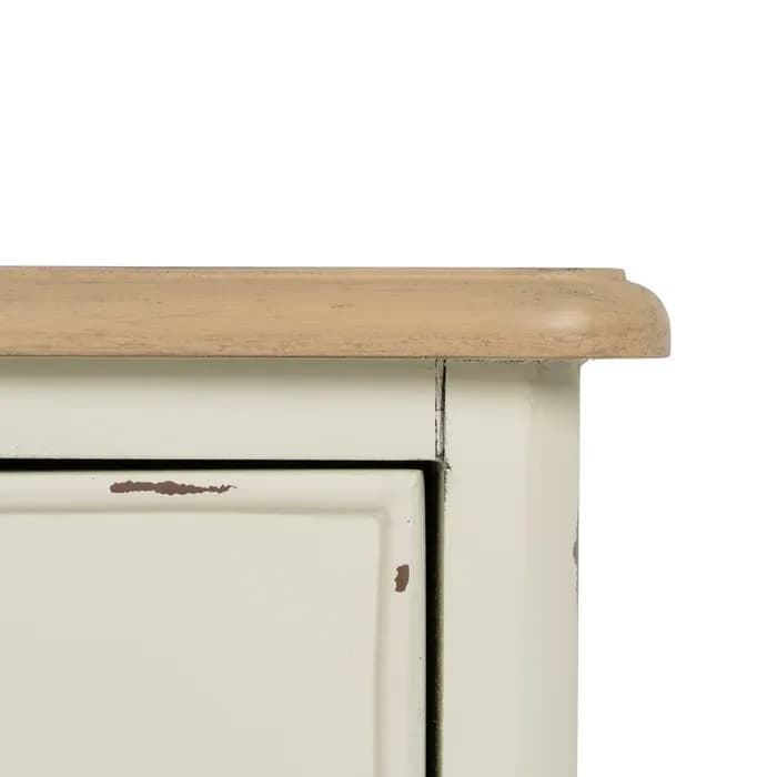 Cómoda natural-crema madera 100x45x80 cm - Imagen 4