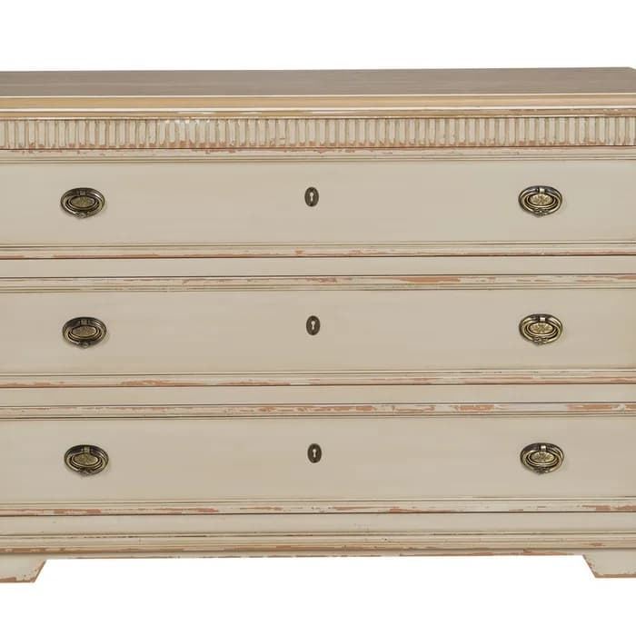 Cómoda natural-crema madera 119.50x44.50x84 cm - Imagen 5