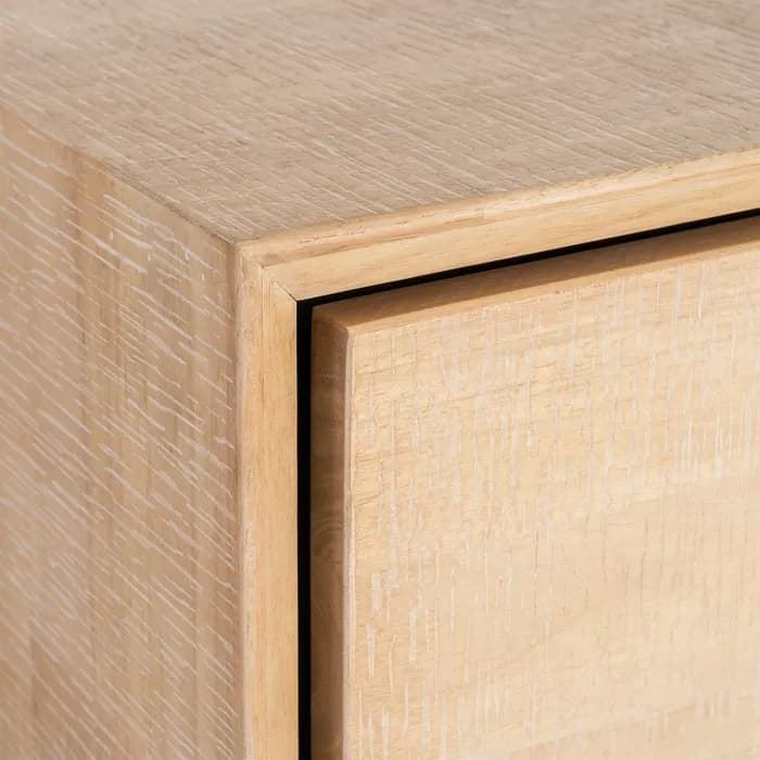 Cómoda natural-negro madera-metal 99,50 x 40 x 87 cm - Imagen 4