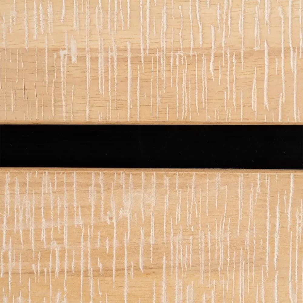 Cómoda natural-negro madera-metal 99,50 x 40 x 87 cm - Imagen 7