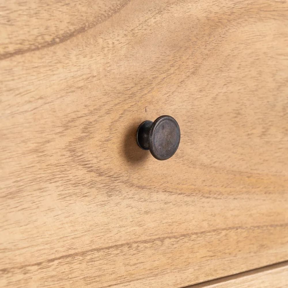 Cómoda ntural madera mindi dormitorio 90 x 40 x 85 cm - Imagen 5