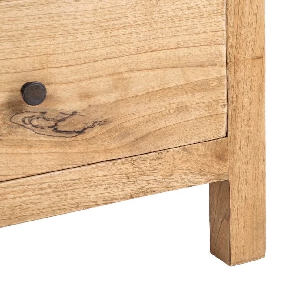 Cómoda ntural madera mindi dormitorio 90 x 40 x 85 cm - Imagen 6