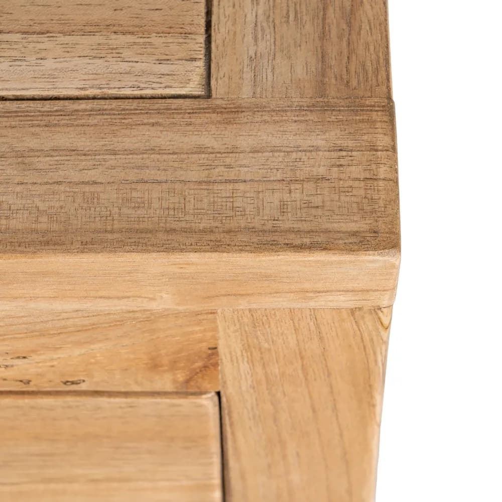 Cómoda ntural madera mindi dormitorio 90 x 40 x 85 cm - Imagen 9