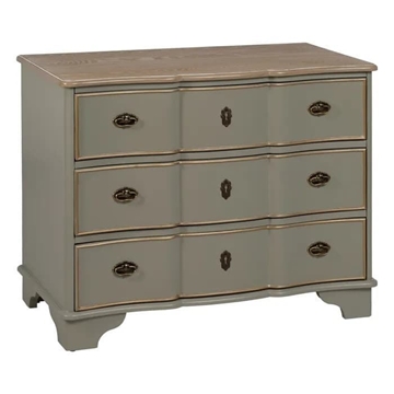 Cómoda taupe madera 100x50x80 cm - Imagen 1