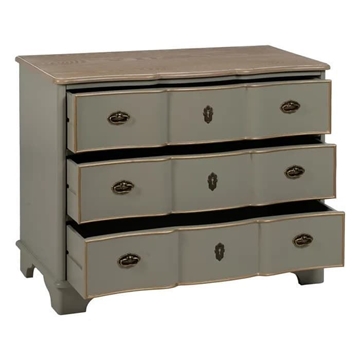 Cómoda taupe madera 100x50x80 cm - Imagen 2