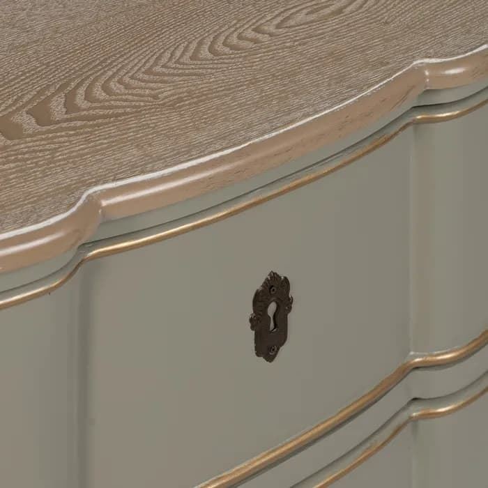 Cómoda taupe madera 100x50x80 cm - Imagen 7
