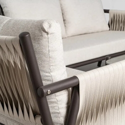 Conjunto jardín Cala acero-rattán PE 1 cm - Imagen 2