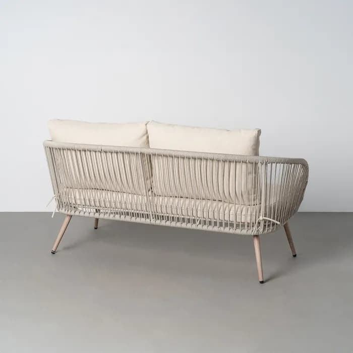 Conjunto jardín Duna acero-rattán PE 1 cm - Imagen 3