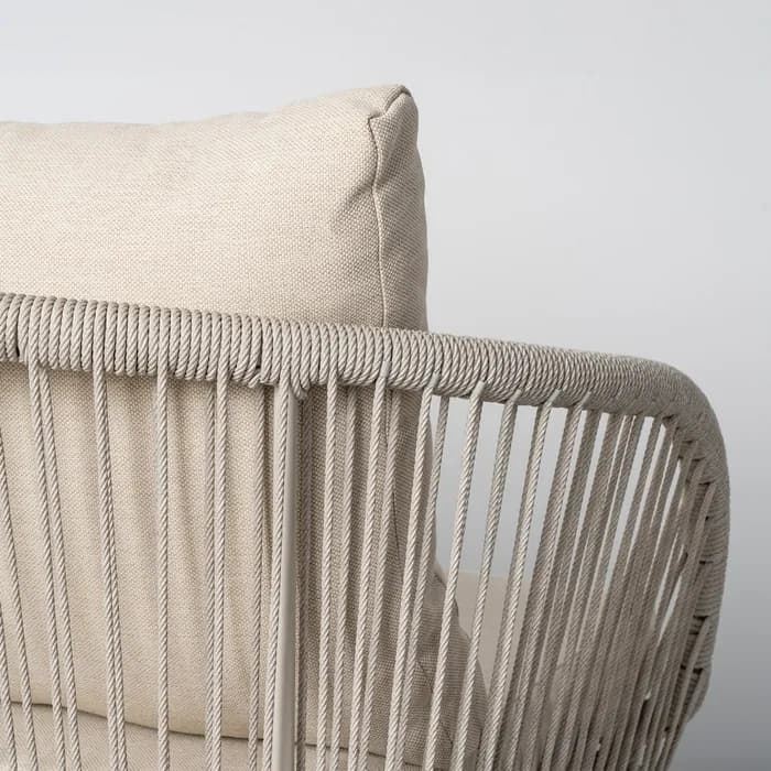 Conjunto jardín Duna acero-rattán PE 1 cm - Imagen 5