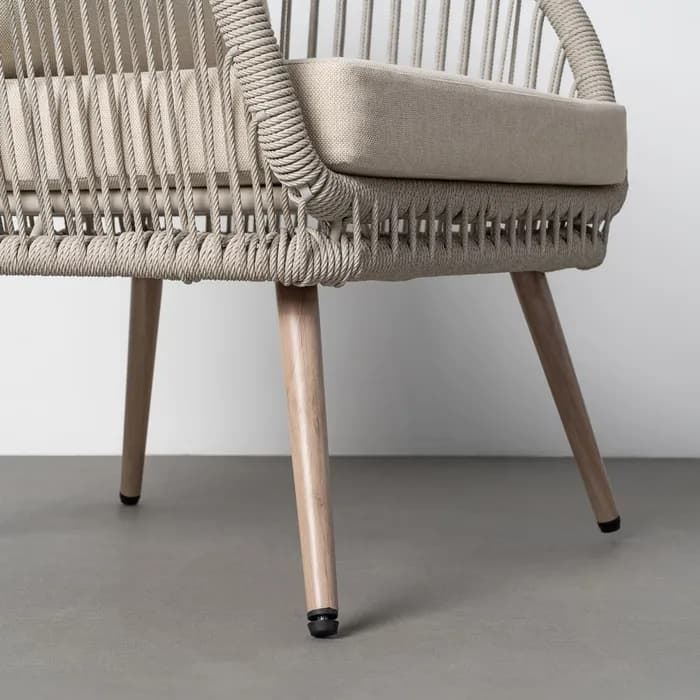 Conjunto jardín Duna acero-rattán PE 1 cm - Imagen 6