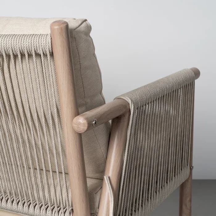 Conjunto jardín Salina acero-rattán PE 1 cm - Imagen 5