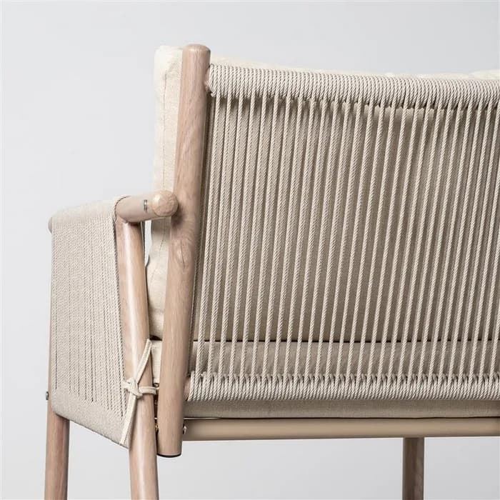 Conjunto jardín Salina acero-rattán PE 1 cm - Imagen 7