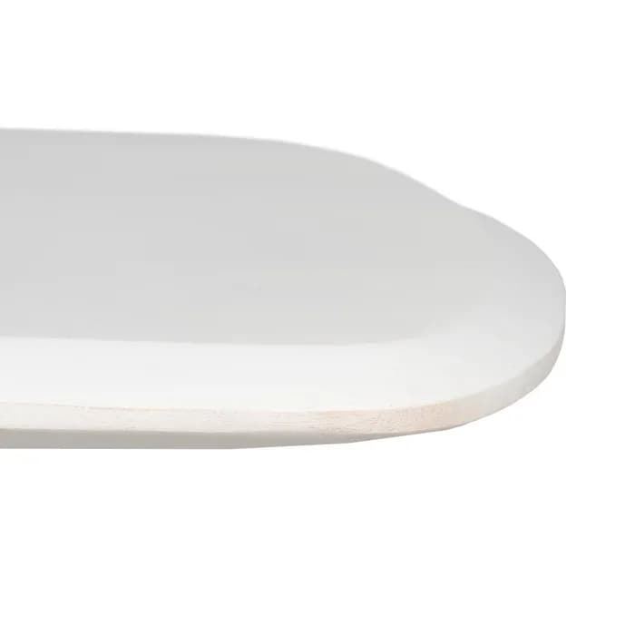 Consola blanco rozado madera de acacia 130 x 46 x 76 cm - Imagen 3