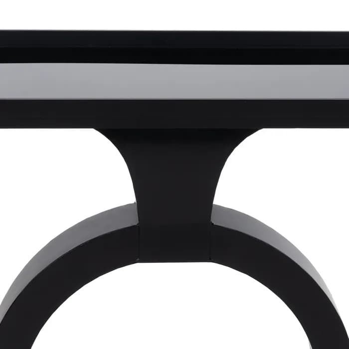 Consola negro metal-cristal 90 x 32 x 80 cm - Imagen 7
