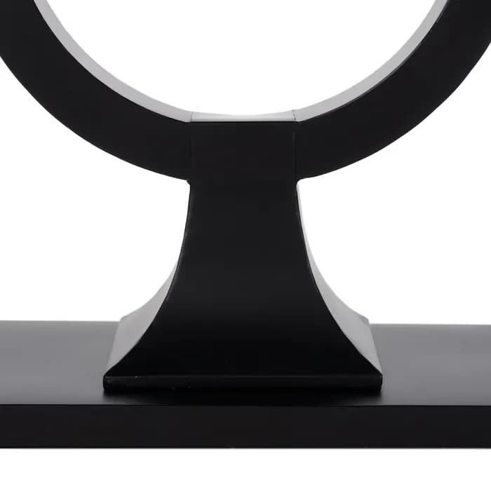 Consola negro metal-cristal 90 x 32 x 80 cm - Imagen 8