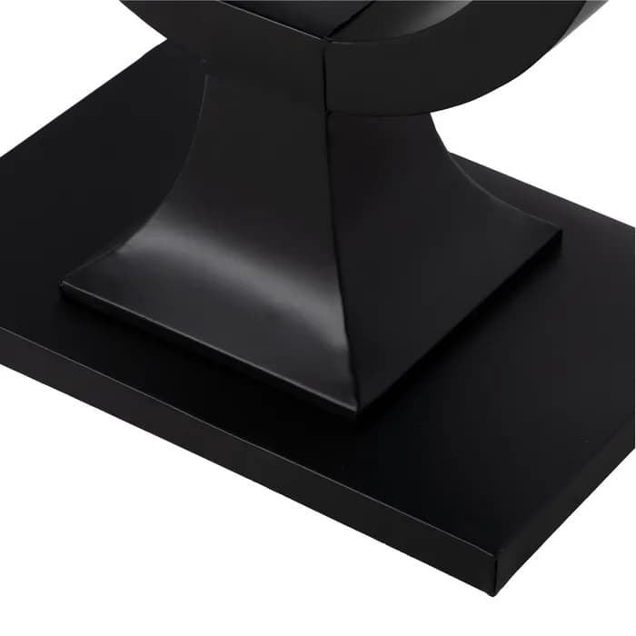 Consola negro metal-cristal 90 x 32 x 80 cm - Imagen 9