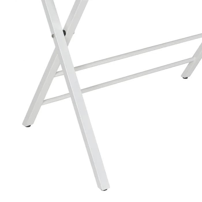 Escritorio natural-blanco DM/metal 87x56x87 cm - Imagen 6