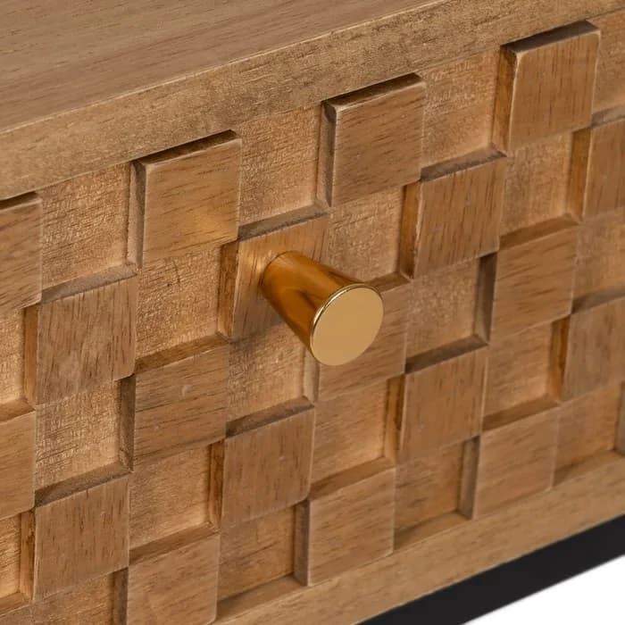 Escritorio natural DM/madera 96x48x75.50 cm - Imagen 5