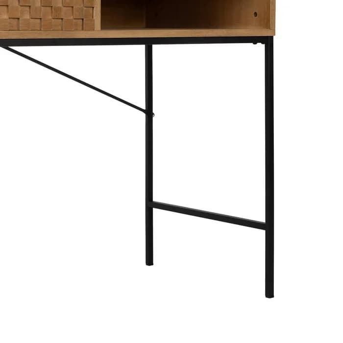 Escritorio natural DM/madera 96x48x75.50 cm - Imagen 7