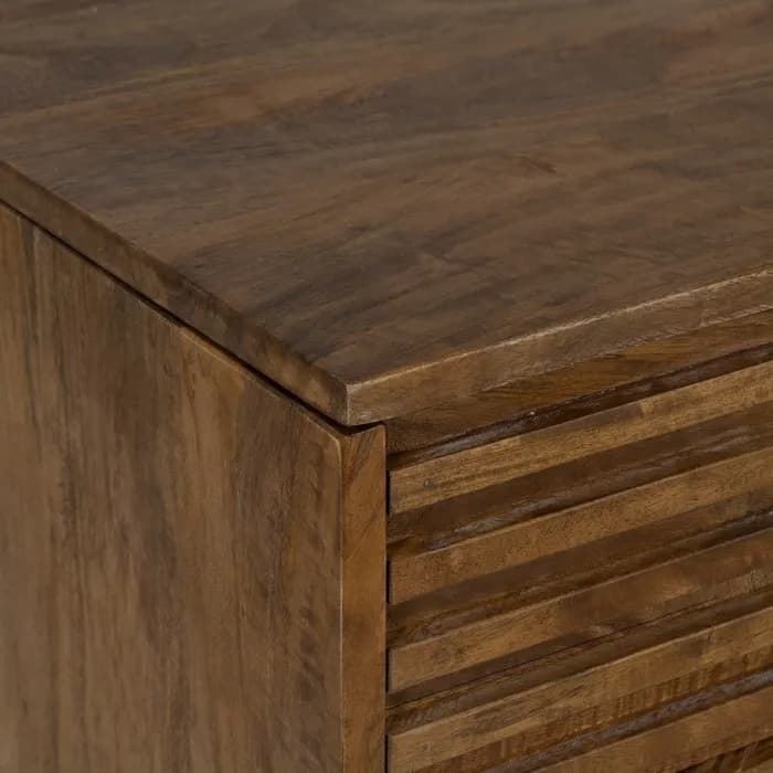 Escritorio natural madera de mango 125 x 60 x 75 cm - Imagen 2