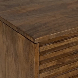 Escritorio natural madera de mango 125 x 60 x 75 cm - Imagen 2