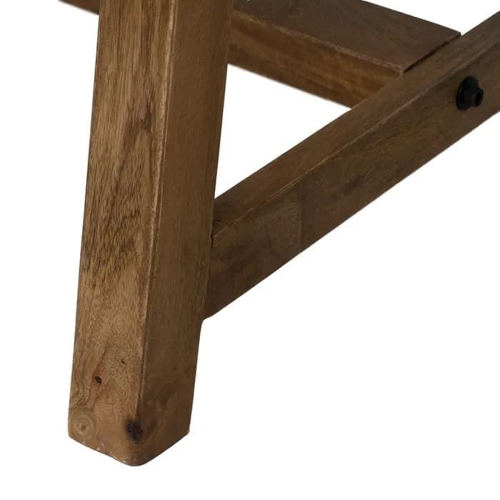 Escritorio natural madera de mango 125 x 60 x 75 cm - Imagen 5