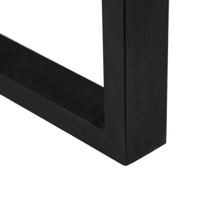Escritorio natural-negro madera/hierro 140x40x78 cm - Imagen 6