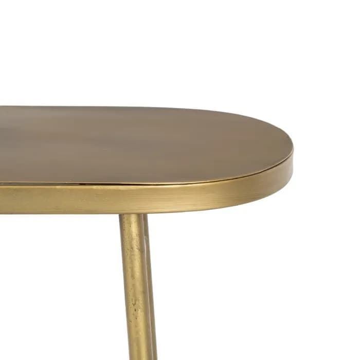 Escritorio oro metal 95x40x98.50 cm - Imagen 3