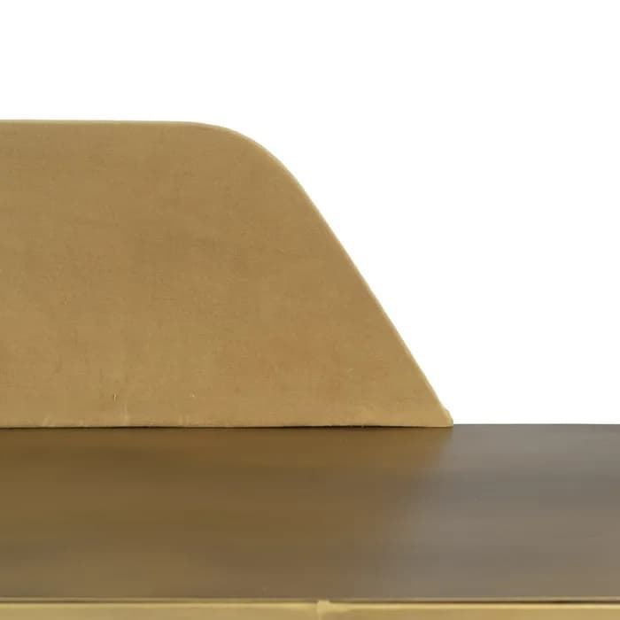 Escritorio oro metal 95x40x98.50 cm - Imagen 4