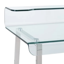 Escritorio transparente moderno 110x56x90 cm - Imagen 2