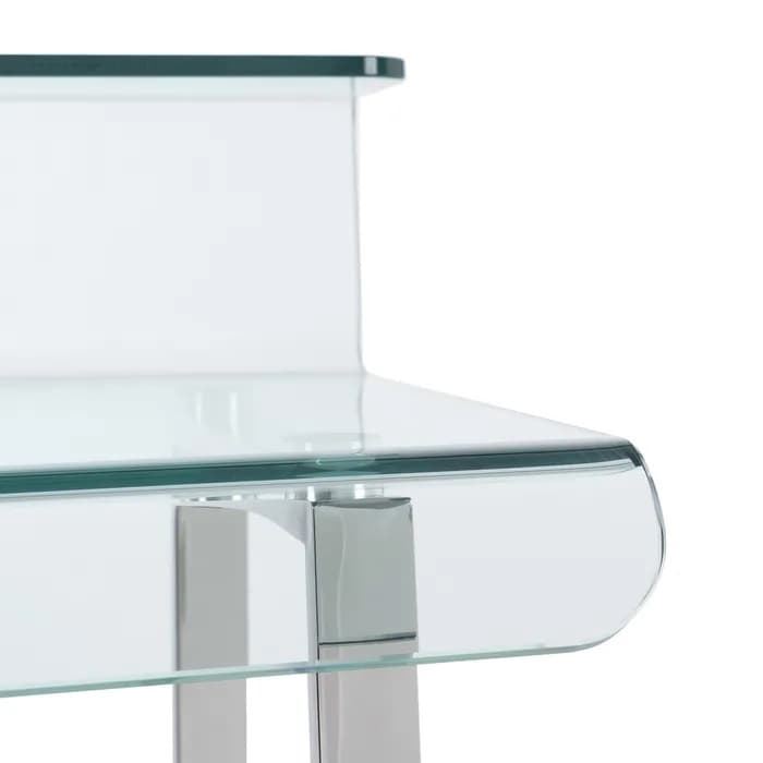 Escritorio transparente moderno 110x56x90 cm - Imagen 3
