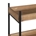 Estantería negro-marrón metal/madera 85x26x130 cm - Imagen 2